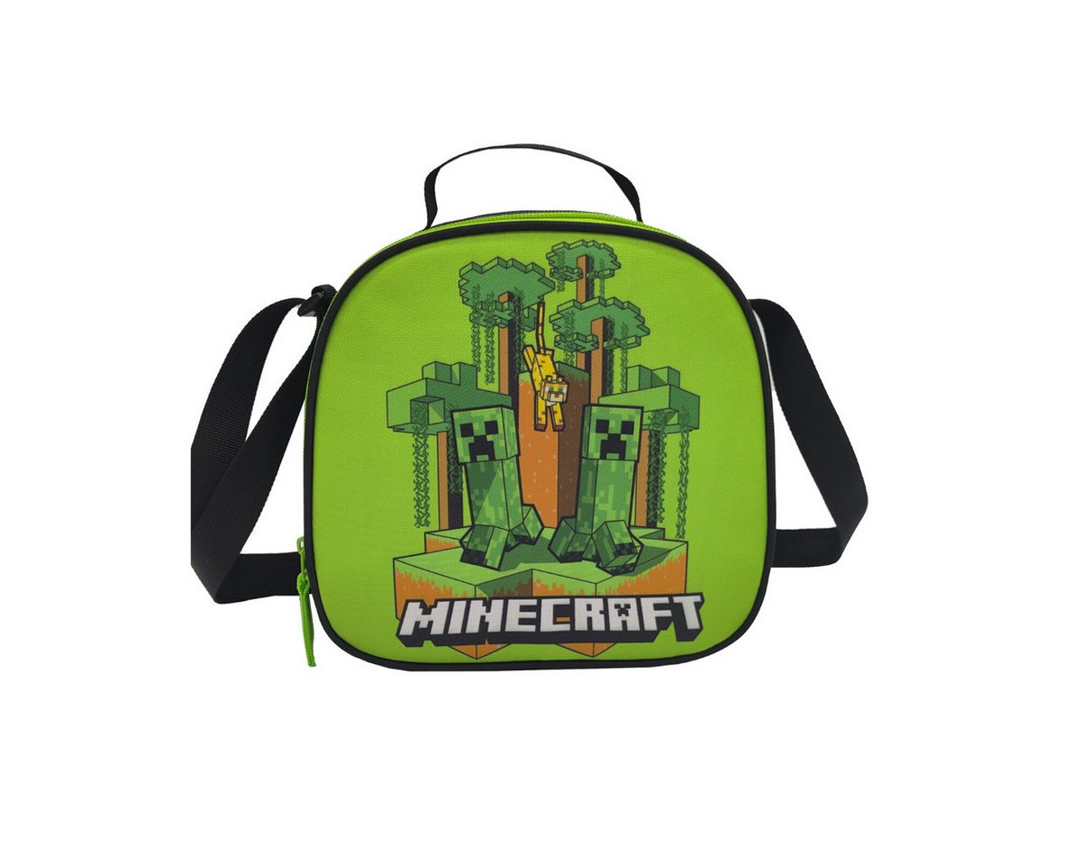 Minecraft Kinderrucksack Trolley Set 3 Teile Schule Tasche Etui Lunchbag (3-tlg) – Bild 3 von 5