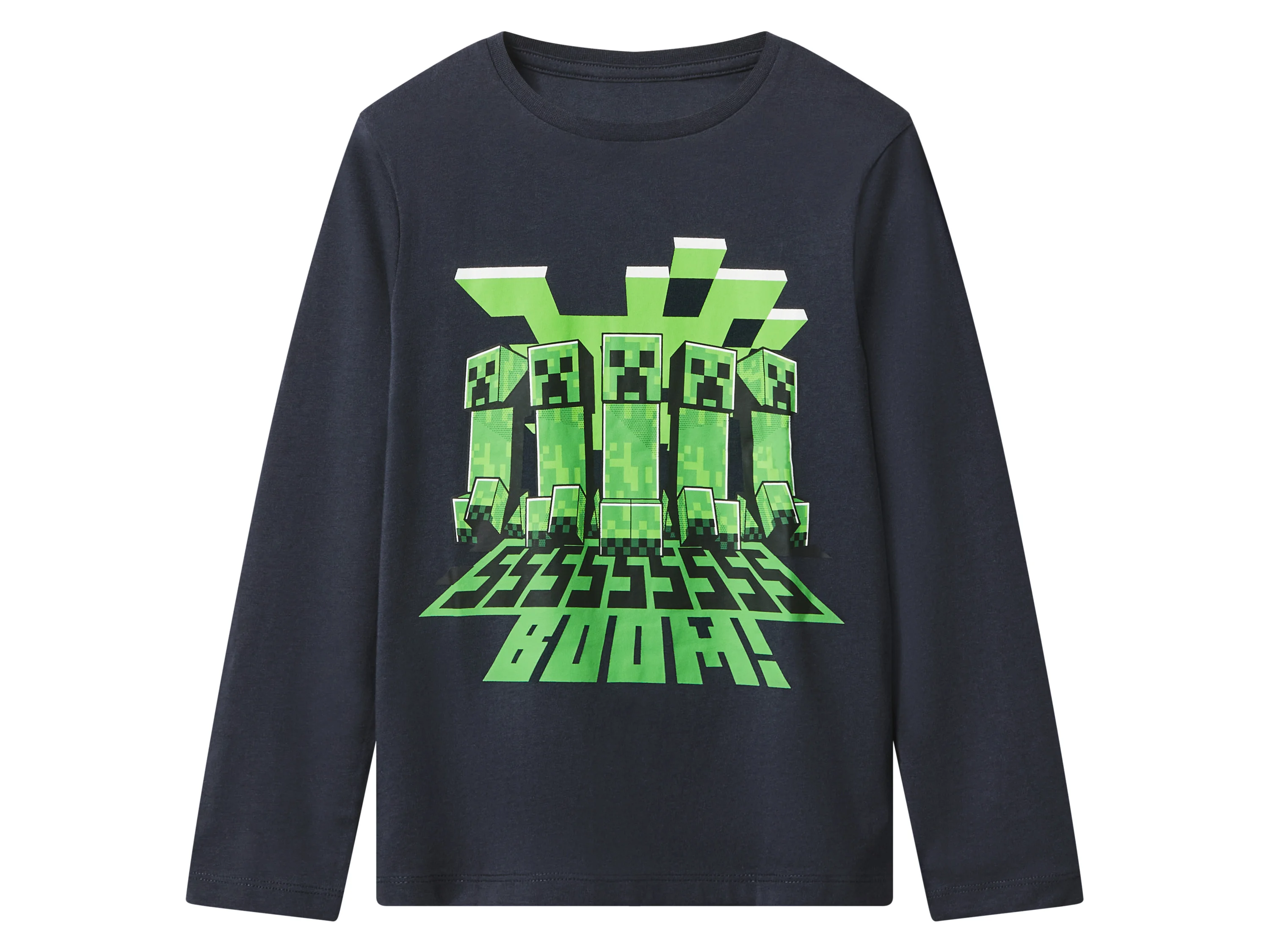 Minecraft Schlafanzug (Navy, 122/128) – Bild 2 von 4
