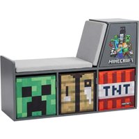 MINECRAFT Sitzbank / Leseregal, mit 3 Stauraumboxen