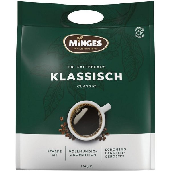 Minges Kaffee Regular, 108 Pads