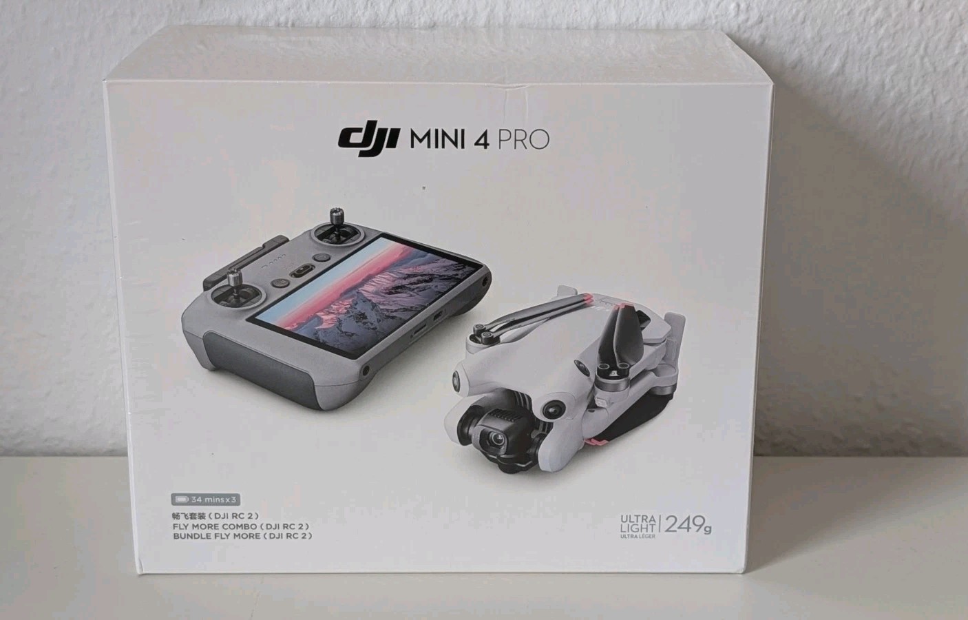 DJI Mini 4 Pro Fly More Combo (DJI RC 2) Mini- Kameradrohne - Grau - Drohne