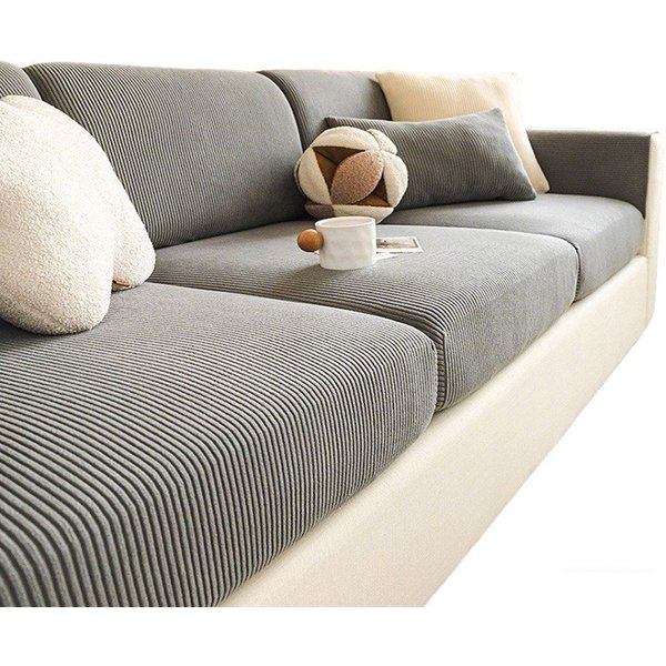 Minicloss Sofahusse 1/2/3/4 Sitz, Stretch Sofa Sitzkissenbezug, Rutschfester Sofa Überzug, Waschbarer Sofabezug, Universeller Couch Überzug, Pflegeleicht