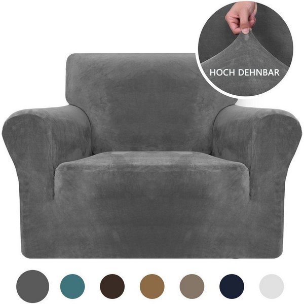 Minicloss Sofahusse 1/2/3/4 Sitzer Sofabezug, Modern Sofaüberwurf Elastische Couchbezug, waschbarer, mit Armlehne, Protector für Hunde Haustiere