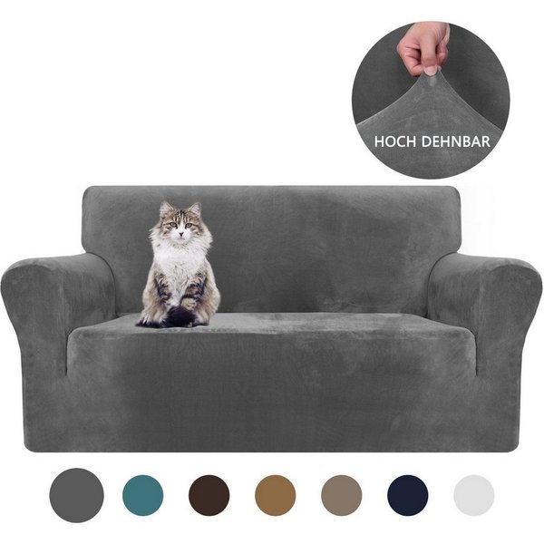 Minicloss Sofahusse 1/2/3/4 Sitzer Sofabezug, Modern Sofaüberwurf Elastische Couchbezug, waschbarer, mit Armlehne, Protector für Hunde Haustiere