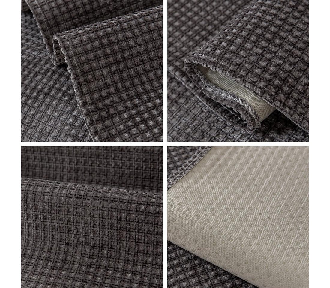 Minicloss Sofaschoner Karo-Chenille-Sofabezug 70x150cm, superweich, plüschig, rutschfest, einfarbig, geeignet für Hunde, Kinder und Haustiere – Bild 5 von 5