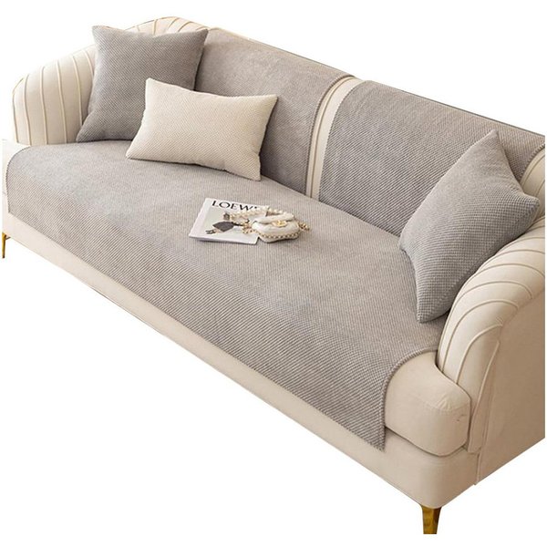 Minicloss Sofaschoner modernes Sofabezugs, sofaschutz 2 3 4-Seater L Shape, rutschfeste Sofaschoner