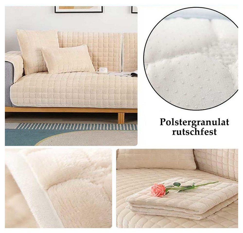 Minicloss Sofaschoner Sofabezug 1 2 3 4 Sitzer Sofaschoner rutschfest L Form Sofaüberwurf, Couch Bezug Ecksofa, Sofa Überzug Couchbezug U Form – Bild 2 von 5