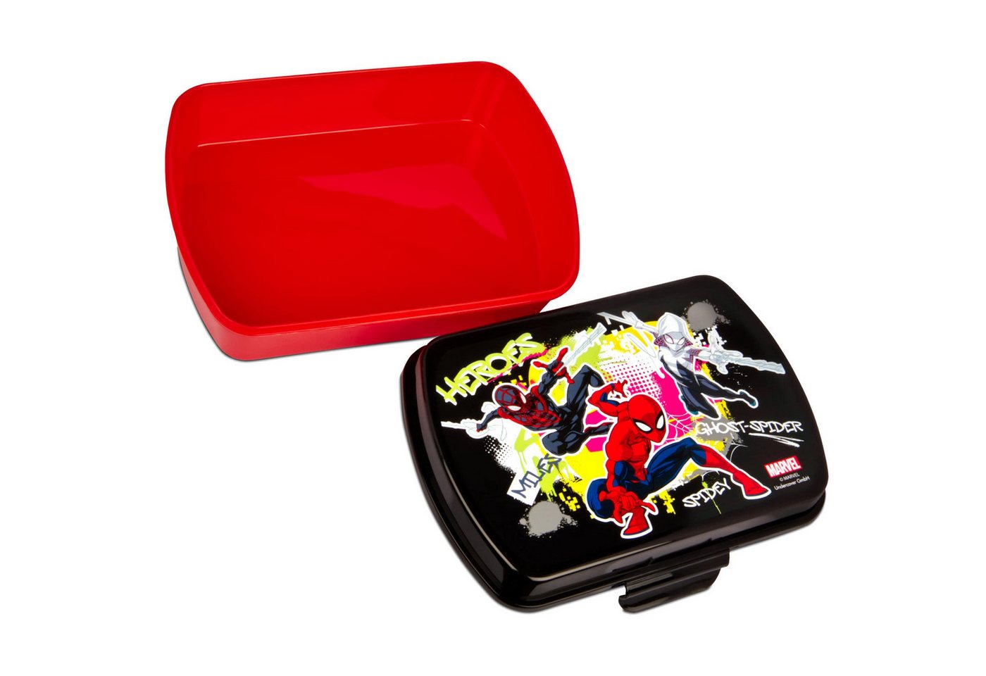 miniHeld Lunchbox Brotdose Trinkflasche Kinder Spiderman Superheld Lunchbox Aluflasche – Bild 5 von 5