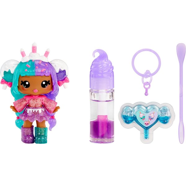 YUMMILAND Minipuppe Yummiland Lip Gloss Doll- Mystery Color Change - Carly Cakepop