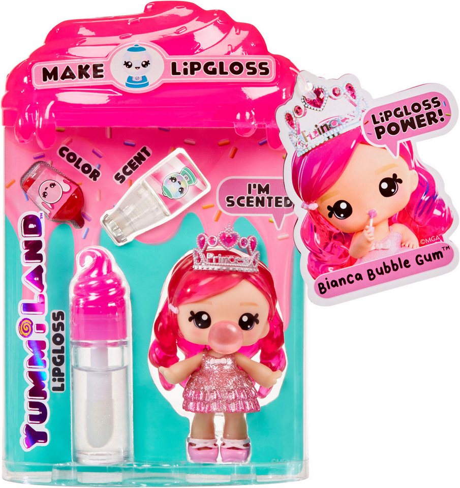 YUMMILAND Minipuppe Yummiland Lipgloss Doll - Bianca Bubblegum, inklusive Schlüsselanhänger – Bild 2 von 4