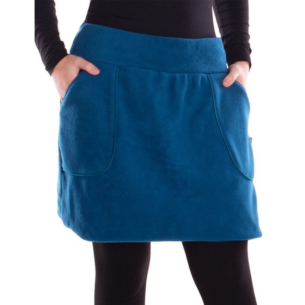 Vishes Minirock Vishes warmer Fleecerock mit Taschen und breitem Bund aus Fleece Alternative Mode, Ethno, Hippie, Goa Style