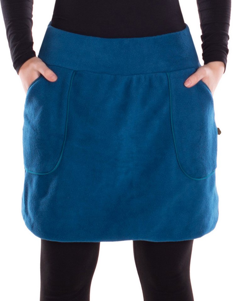 Vishes Minirock Vishes warmer Fleecerock mit Taschen und breitem Bund aus Fleece Alternative Mode, Ethno, Hippie, Goa Style – Bild 2 von 4
