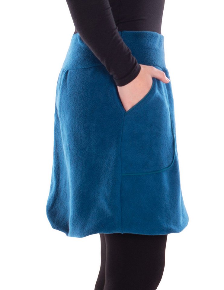 Vishes Minirock Vishes warmer Fleecerock mit Taschen und breitem Bund aus Fleece Alternative Mode, Ethno, Hippie, Goa Style – Bild 3 von 4