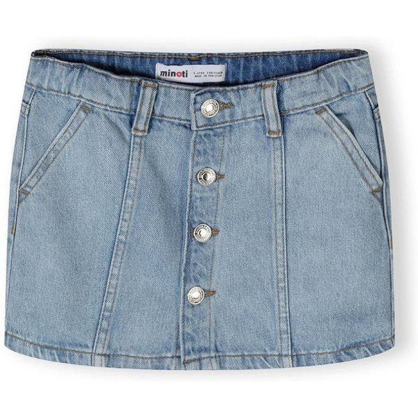 MINOTI Jeansrock für Mädchen, leicht ausgestellt Knopfleiste