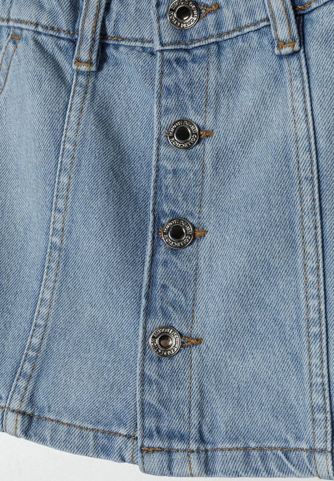 MINOTI Jeansrock für Mädchen, leicht ausgestellt Knopfleiste – Bild 4 von 4