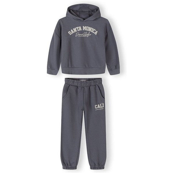 MINOTI Jogginganzug für Mädchen (Set, 2-tlg., Hoodie, Hose), Schriftzug-Print