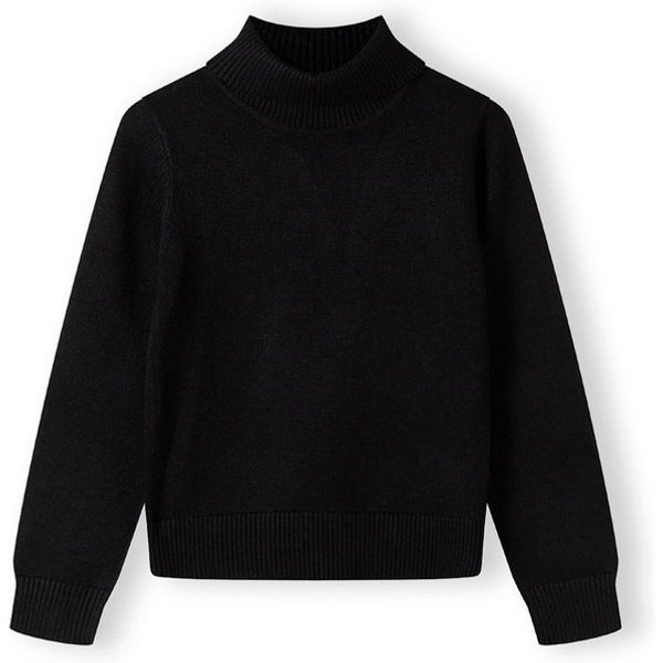 MINOTI Stehkragenpullover für Mädchen aus Feinstrick Rippkragen
