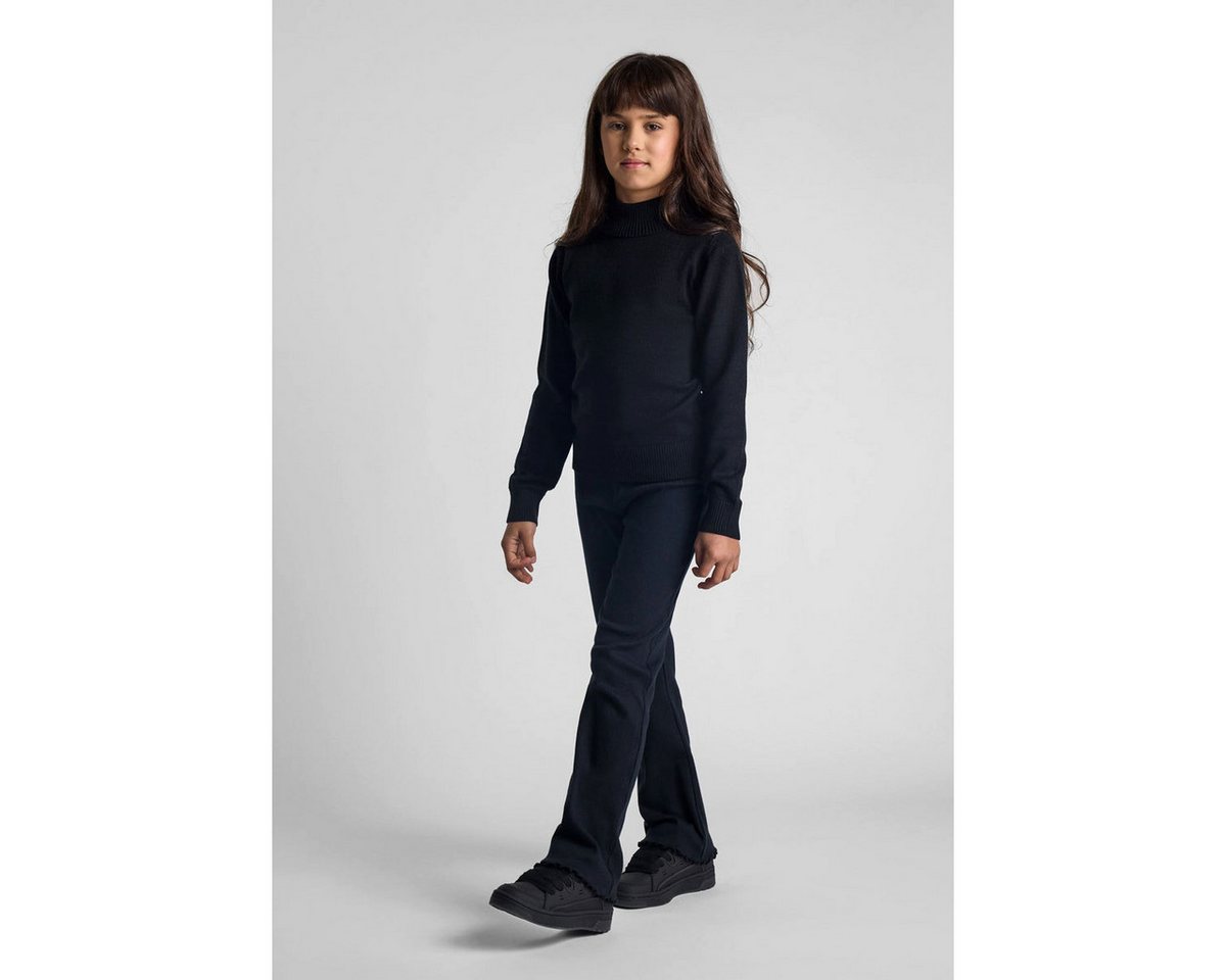 MINOTI Stehkragenpullover für Mädchen aus Feinstrick Rippkragen – Bild 2 von 4
