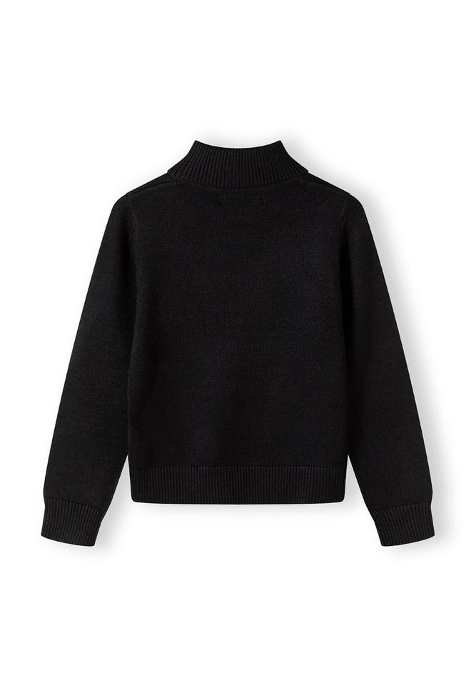 MINOTI Stehkragenpullover für Mädchen aus Feinstrick Rippkragen – Bild 3 von 4