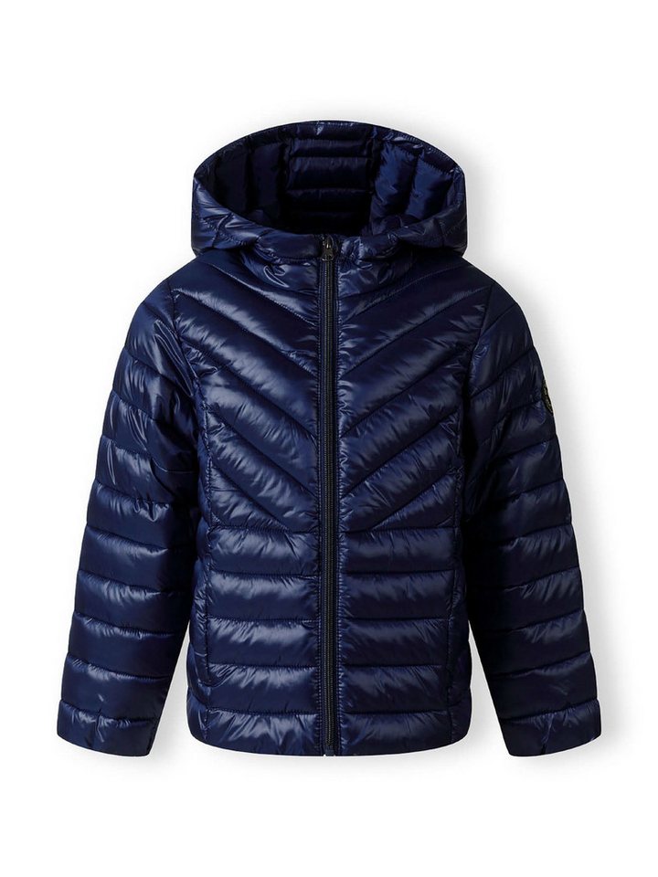 MINOTI Winterjacke Steppjacke mit Kapuze, im Metallic-Look Metallic-Look, trendiger Aufnäher, feste Kapuze – Bild 2 von 5