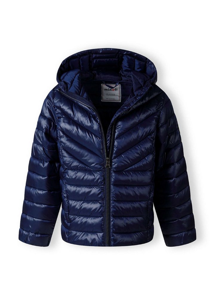 MINOTI Winterjacke Steppjacke mit Kapuze, im Metallic-Look Metallic-Look, trendiger Aufnäher, feste Kapuze – Bild 4 von 5