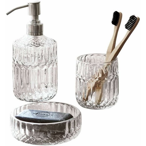 Mirabeau Badaccessoire-Set Bad-Set Denney klar/silber, none