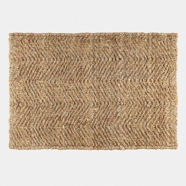 Mirabeau Badematte Badematte Daoukro braun, Höhe 70.0 mm, 100% Jute, Unterseite: Latex, none