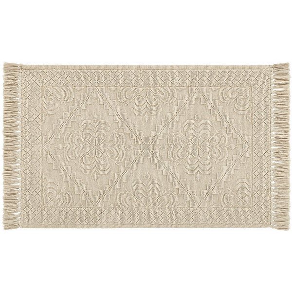 Mirabeau Badematte Badematte Mivorex beige, Höhe 60.0 mm, 100% Baumwolle, none