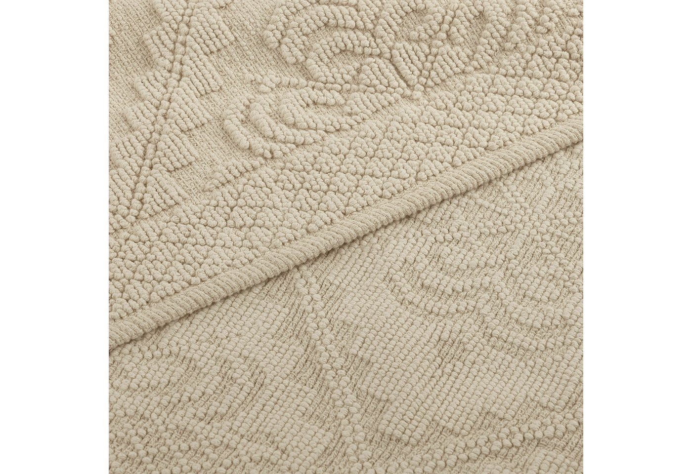 Mirabeau Badematte Badematte Mivorex beige, Höhe 60.0 mm, 100% Baumwolle, none – Bild 3 von 5