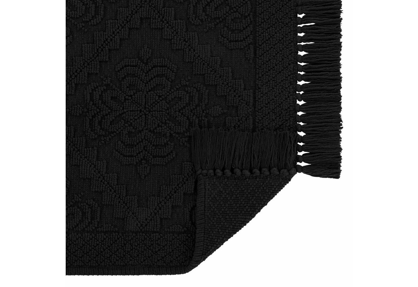 Mirabeau Badematte Badematte Mivorex schwarz, Höhe 60.0 mm, 100% Baumwolle, none – Bild 4 von 5