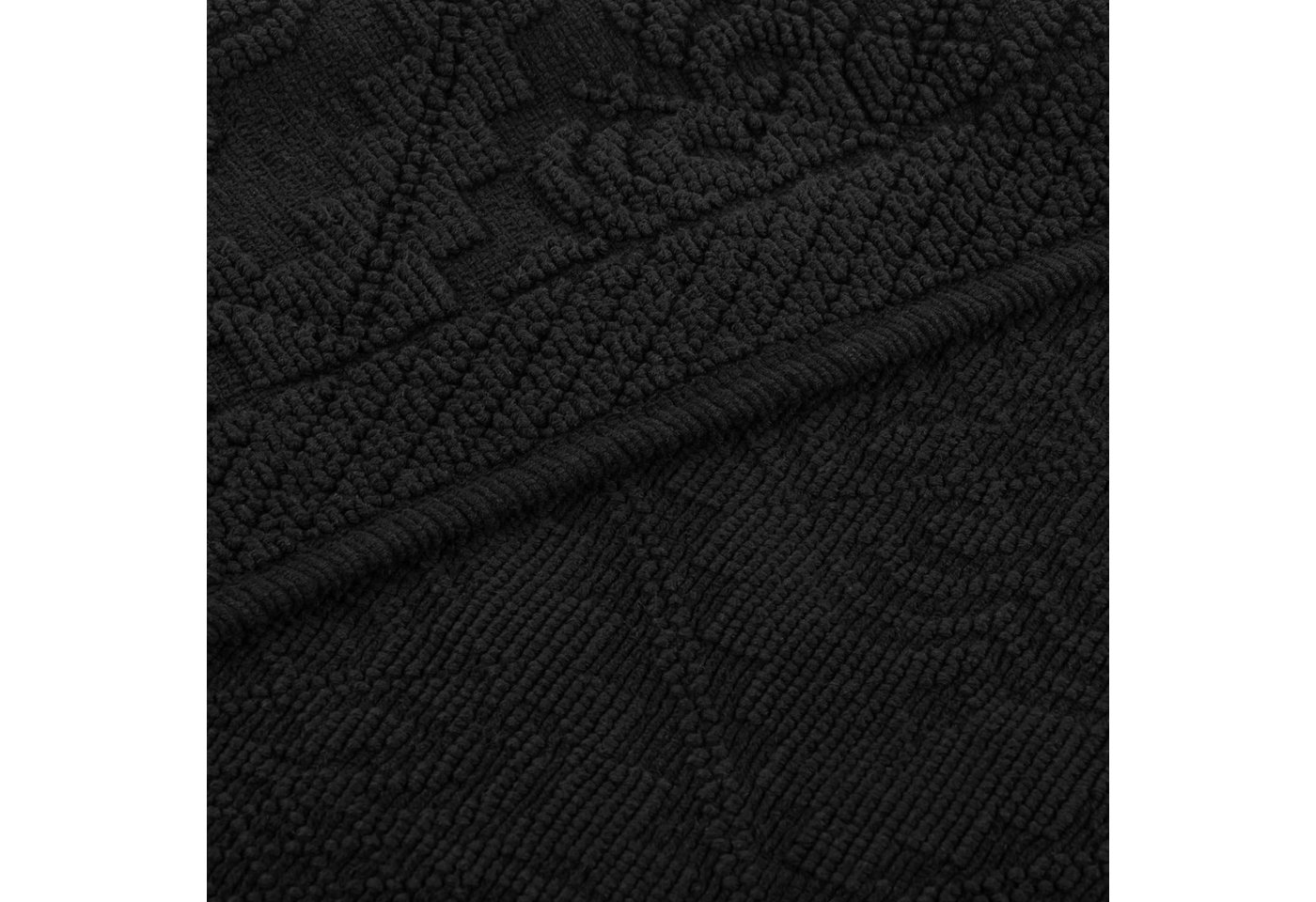 Mirabeau Badematte Badematte Mivorex schwarz, Höhe 60.0 mm, 100% Baumwolle, none – Bild 5 von 5
