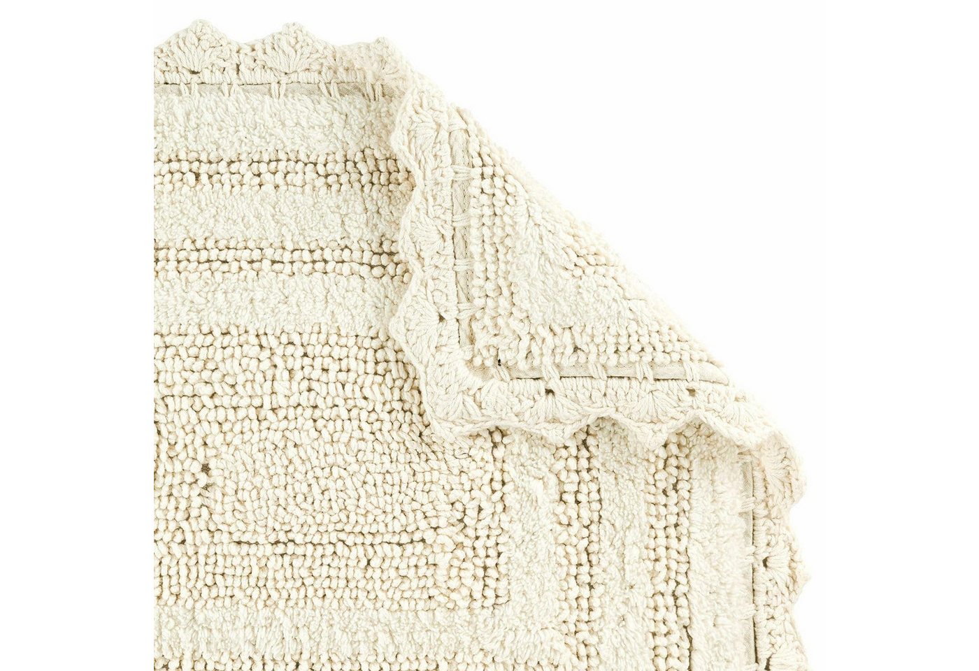 Mirabeau Badematte Badematte Yalexir creme, Höhe 400 mm, 100% Baumwolle – Bild 5 von 5
