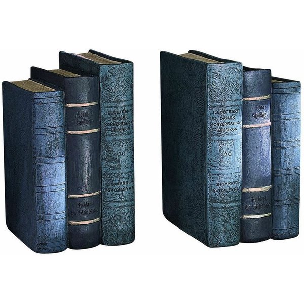 Mirabeau Dekoobjekt Buchstütze 2er Set Morvini antikblau, none