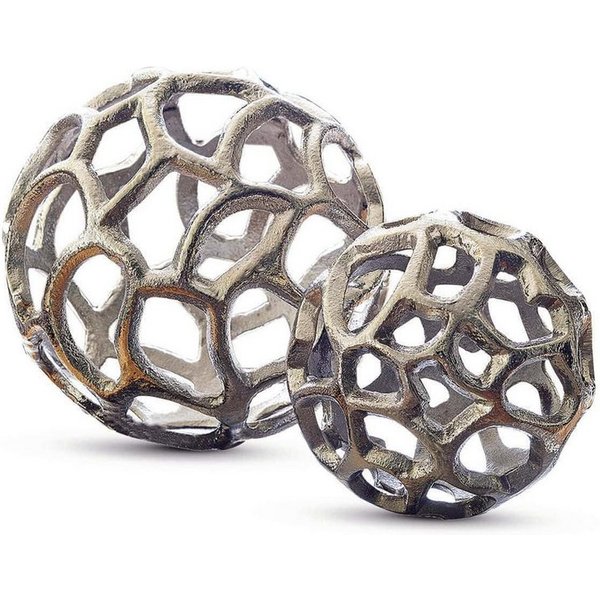 Mirabeau Dekoobjekt Deko-Objekt 2er Set Venay silber, none