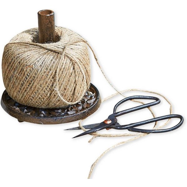 Mirabeau Gartenfigur Schnurhalter mit Schere Winsome braun