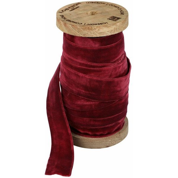 Mirabeau Geschenkband Samtband Andaris rot, none