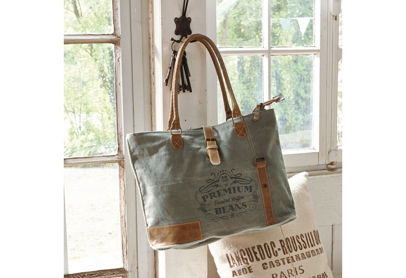 Mirabeau Handtasche Tasche Staci khaki – Bild 3 von 5