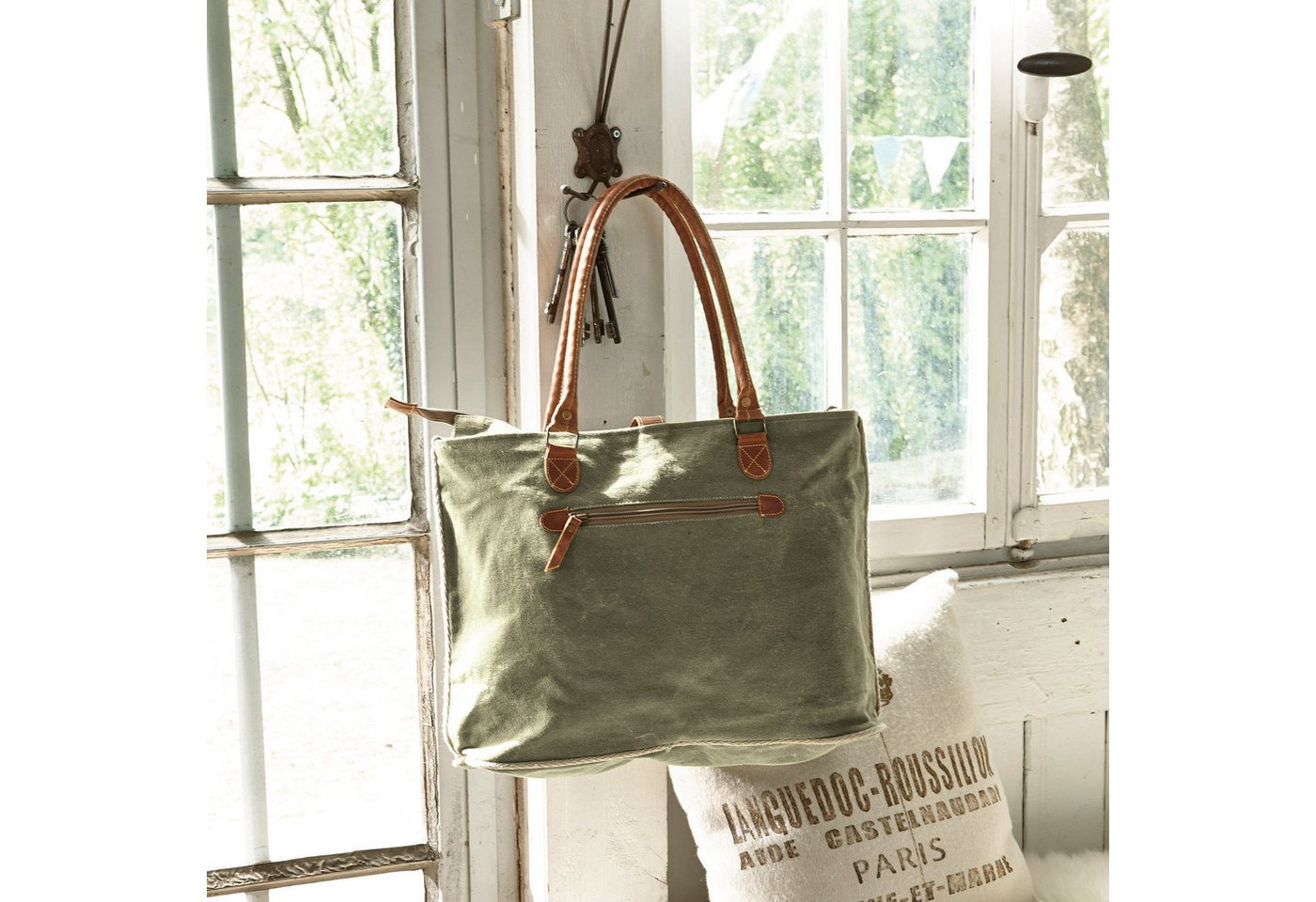 Mirabeau Handtasche Tasche Staci khaki – Bild 4 von 5