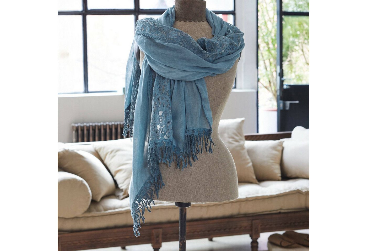 Mirabeau Modeschal Schal Emely blau, none – Bild 2 von 3