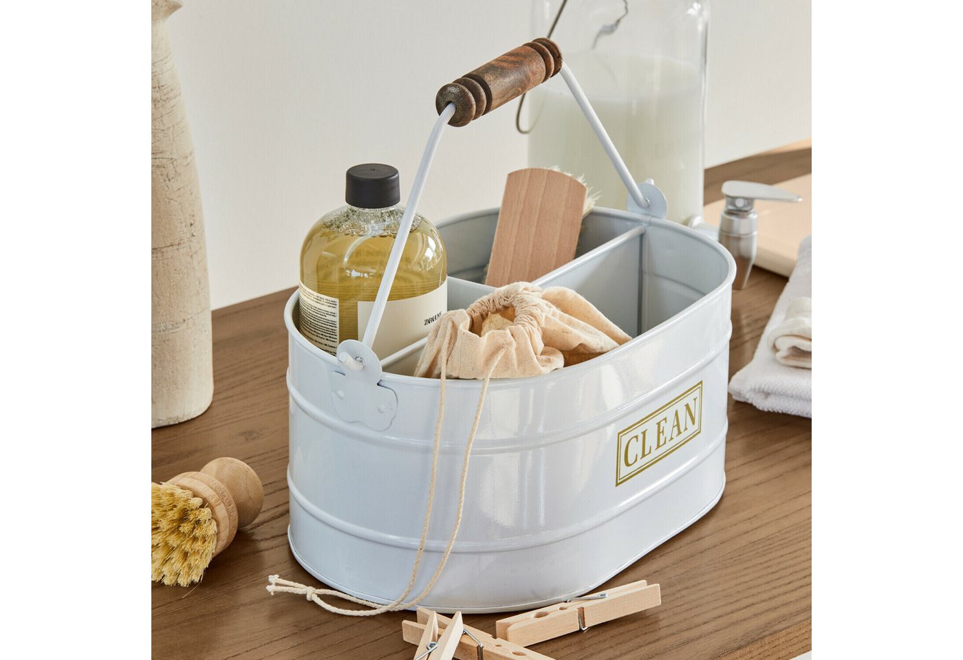 Mirabeau Organizer Eimer Clean weiß, none – Bild 2 von 3