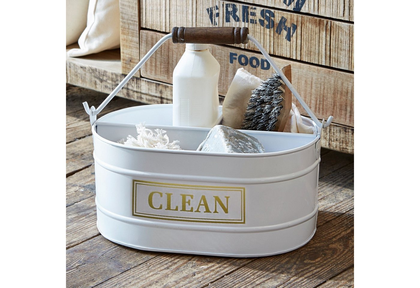Mirabeau Organizer Eimer Clean weiß, none – Bild 3 von 3