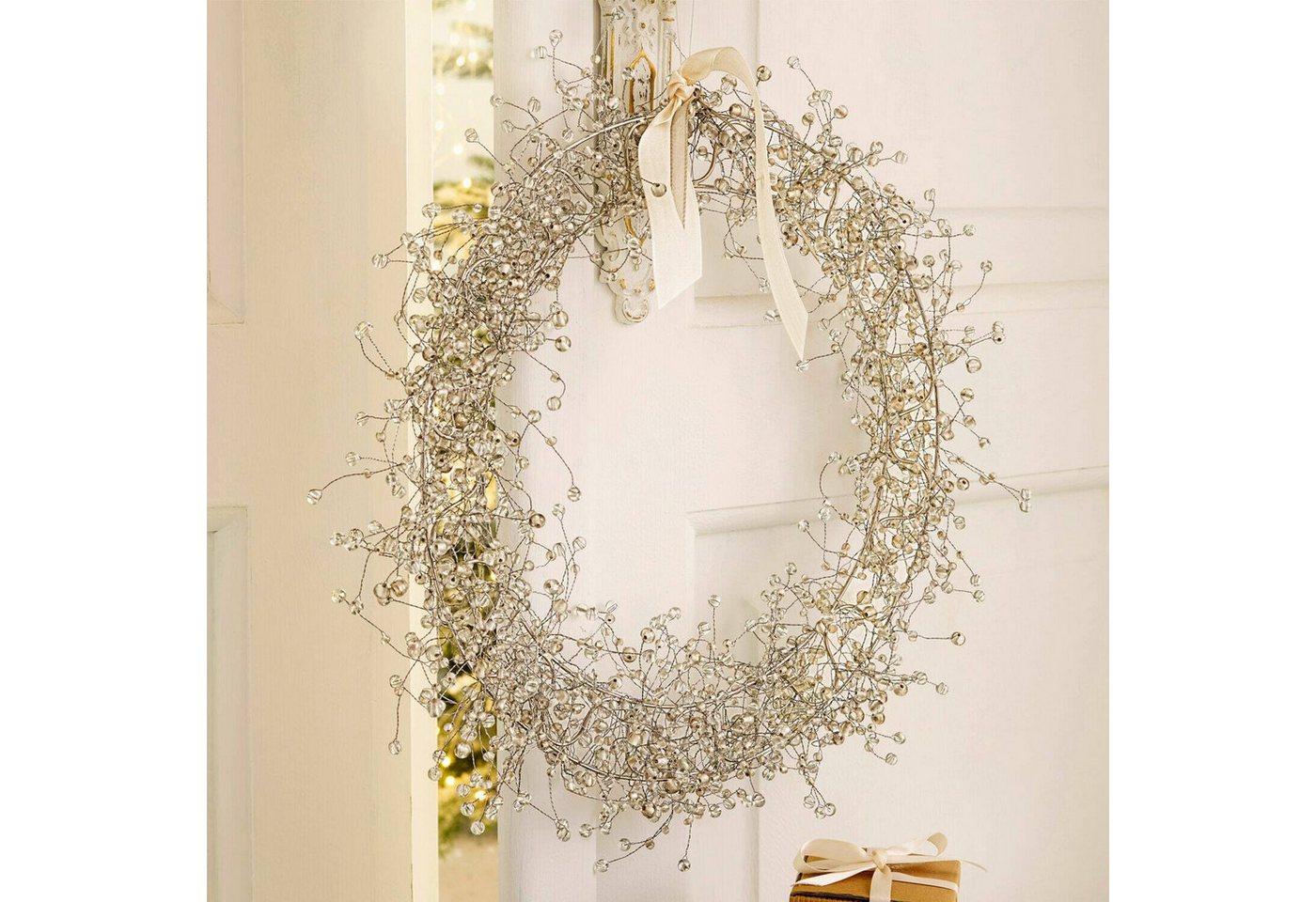 Mirabeau Weihnachtsfigur Kranz Ebyin silber (kein Set, kein Set), none – Bild 3 von 5