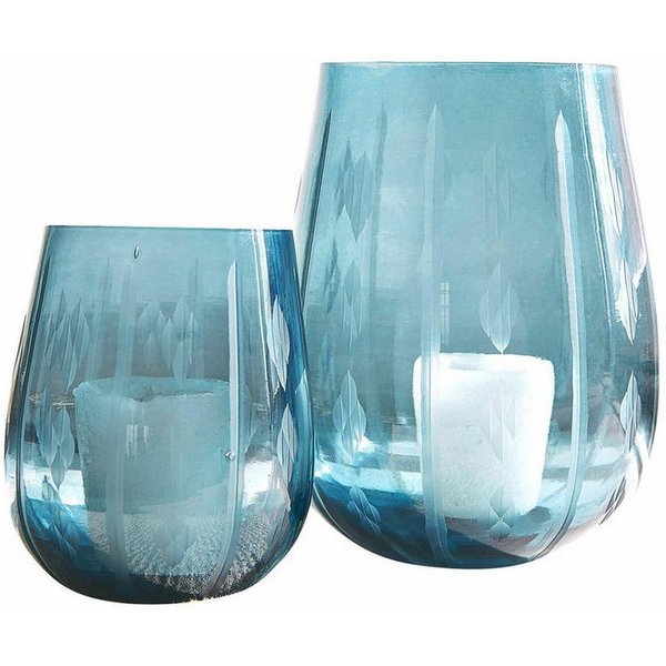 Mirabeau Windlicht Windlicht 2er Set Danisar blau (2er Set, 2er Set), none