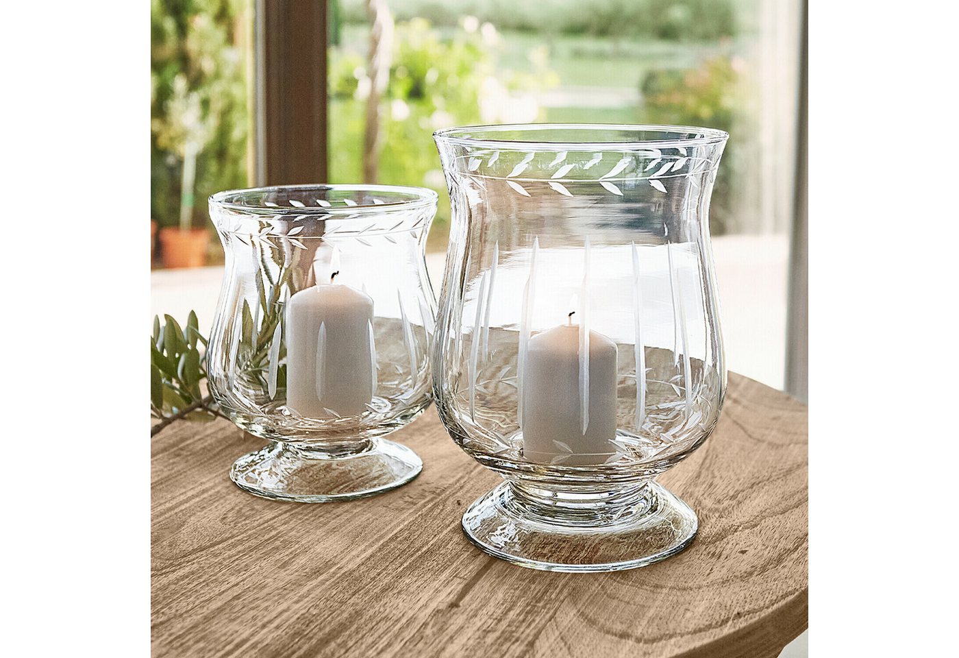 Mirabeau Windlicht Windlicht 2er Set Moon klar (2er Set, 2er Set), none – Bild 2 von 5