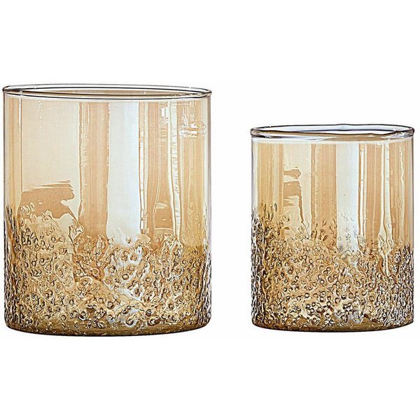 Mirabeau Windlicht Windlicht 2er Set Plélo champagner (2er Set, 2er Set), none