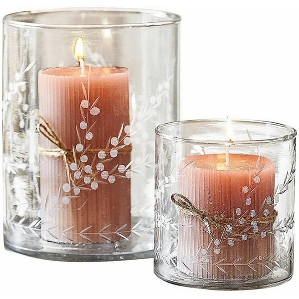 Mirabeau Windlicht Windlicht 2er Set Temao klar (2er Set, 2er Set), none