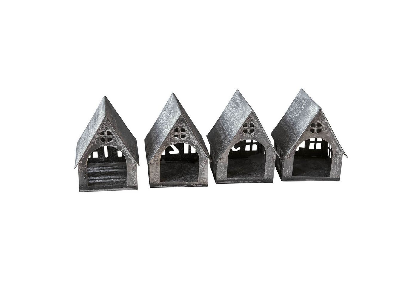 Mirabeau Windlicht Windlicht 4er Set Ivolere antikgrau (4er Set, 4er Set), none – Bild 2 von 5