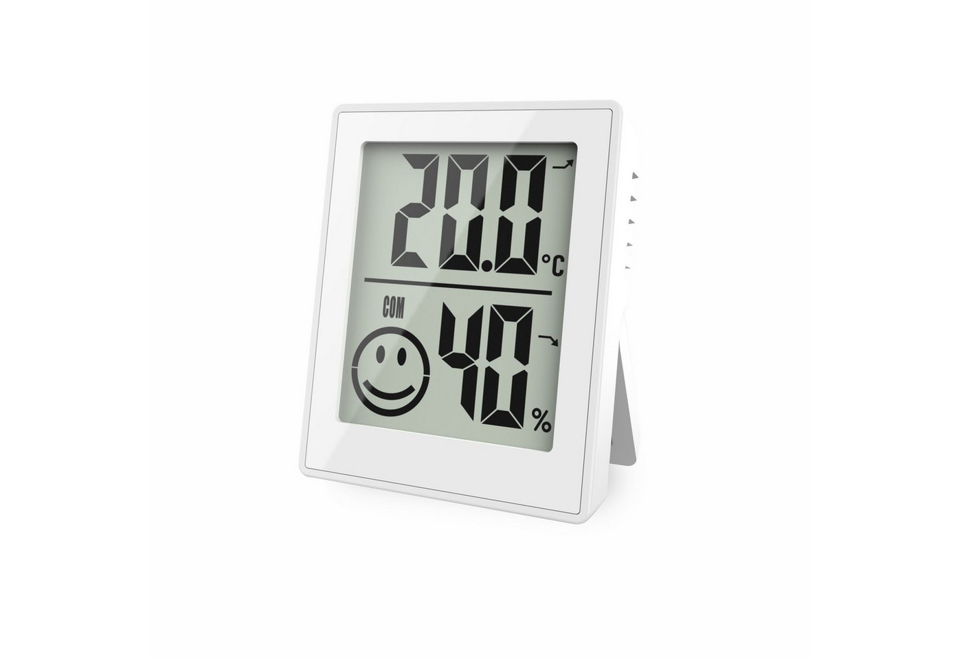 Miraval Klimamesser Thermo-/Hygrometer 3er Set mit Smiley-Anzeige, (Inklusive Akku), Magnet- und Wandhalterung, mit Standfuß – Bild 2 von 2