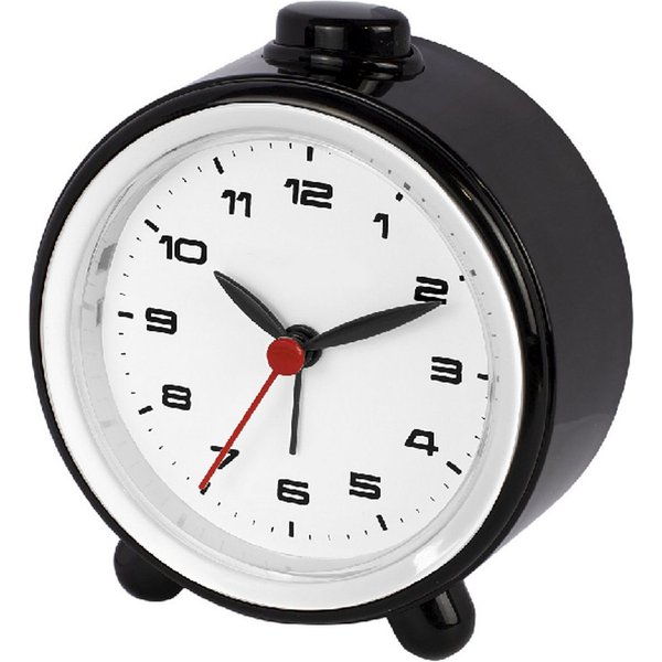Miraval Quarzwecker Analoger Wecker mit Beleuchtung Schwarz Snooze, Lichtfunktion, beleuchtetes Zifferblatt