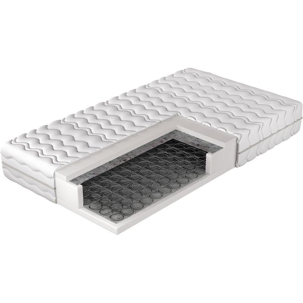 Bonnellfederkernmatratze Pronto, MIRJAN24, 17 cm hoch, (Bonellfederkern, Polyurethanschaumstoff), Beidseitig verwendbar, Federkernmatratze, Antiallergische Matr